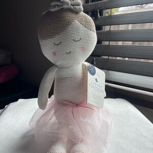 Living Textiles Knitted Doll with Pink Tutu